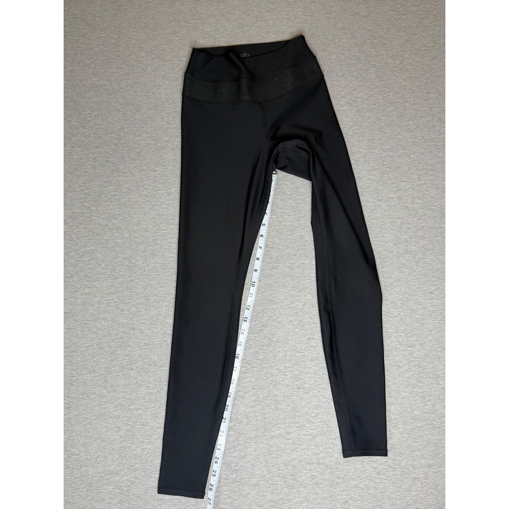 Alo Yoga Women Black Logo Waistband High Rise Vapor Leggings Sm W5512R VN3158r - Picture 3 of 9